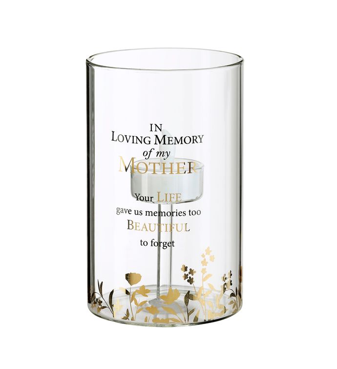 Lillian Rose "in Loving Memory" Glass Led Candle Holder